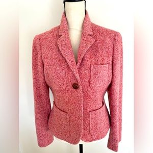 J. Crew Blazer in pink English wool herringbone